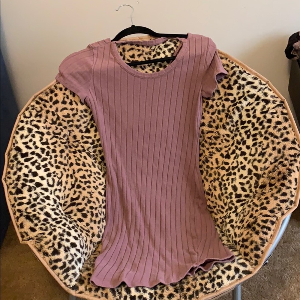 Purple mini dress